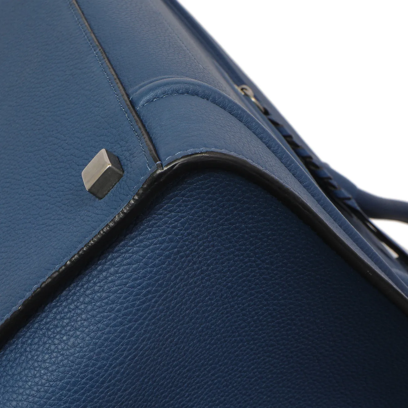 Celine Blue Grained Calfskin Medium Phantom Luggage