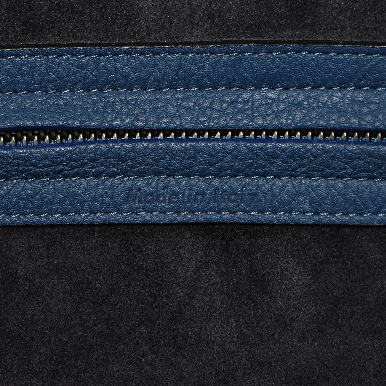 Celine Blue Grained Calfskin Medium Phantom Luggage