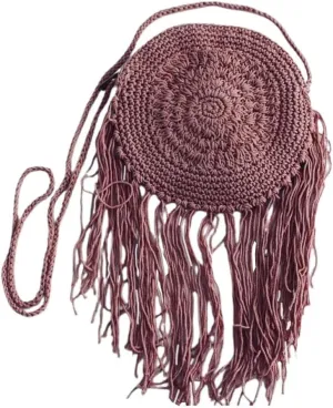 Chic Handmade Round Crossbody Crochet Purse: Elevate Your Style with This Exquisite Artisan-Crafted Fashion Accessory