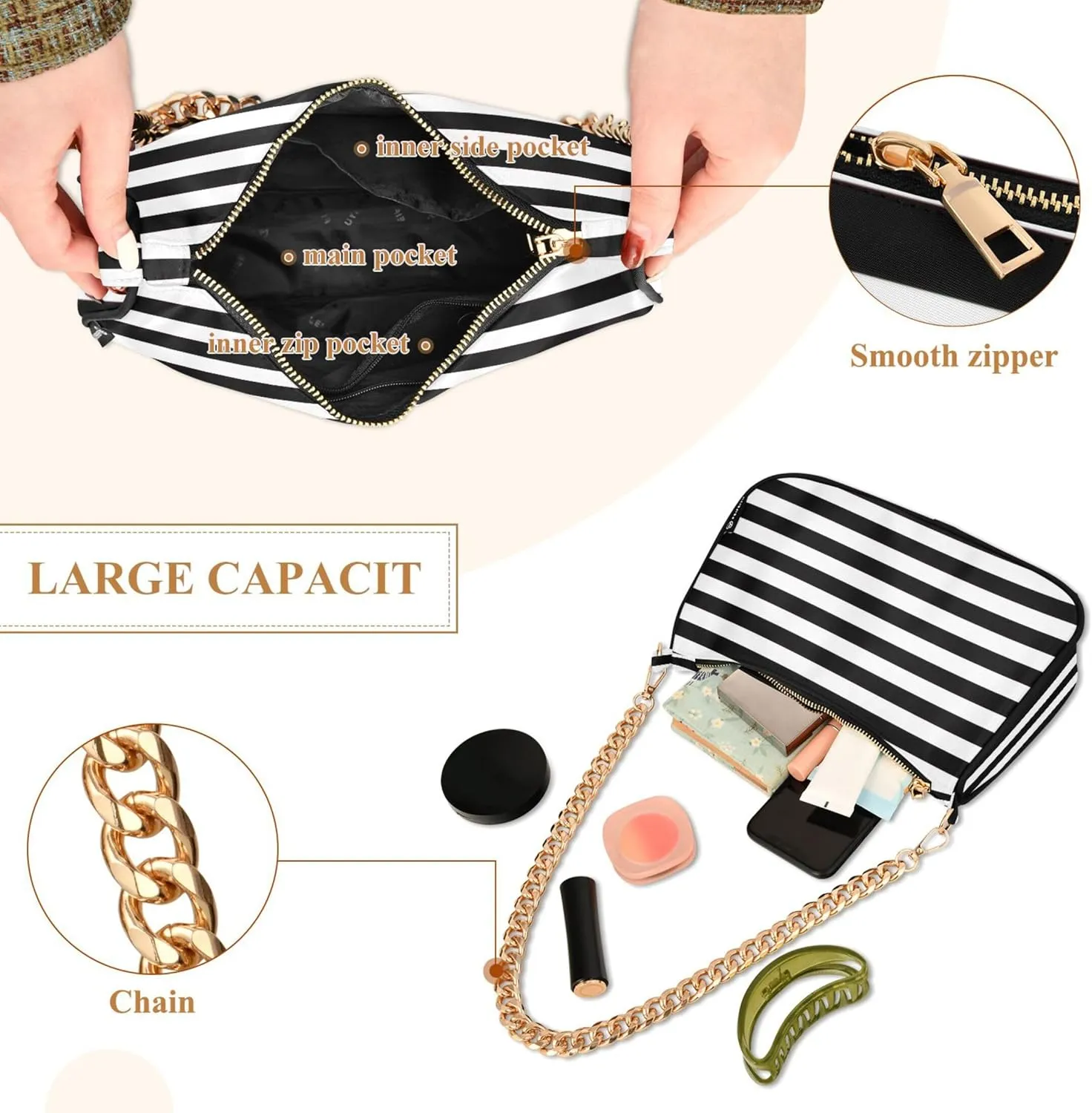 Christmas Gonme Cane Phone Purse Small Hobo Purse Women's Vintage Handbags Shoulder Handbag