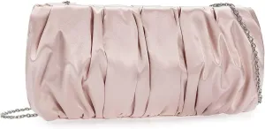 Classy Evening Bags Pleated Satin Clutch Formal Dressy Purses Wedding/Prom/Party Handbag for Women