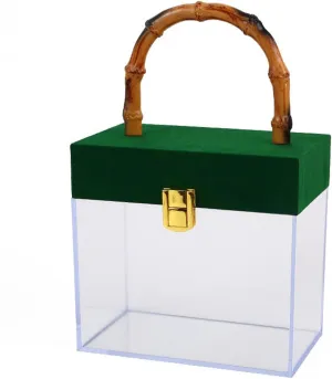 Clear Candy Gift Box, Portable Handle Gift Box Romantic Wedding Bride Supplies Box, Transparent Acrylic Empty Gift Box Gift Contatiner Handbag for Wedding Christmas(#3)