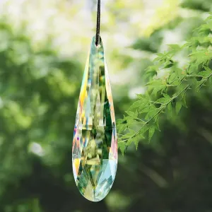 Clear Slender Angel Tear Crystal Rainbow Prism Pndant Colorful Home Decoration