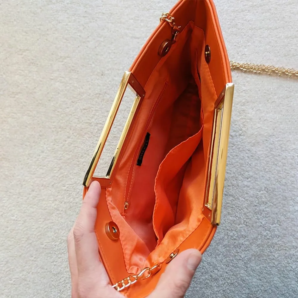 Clutch Purse for Women Trendy Nude Clutch Purse PU Leather Evening Bag Formal Envelope Handbag Tote Bag for Wedding Cocktail