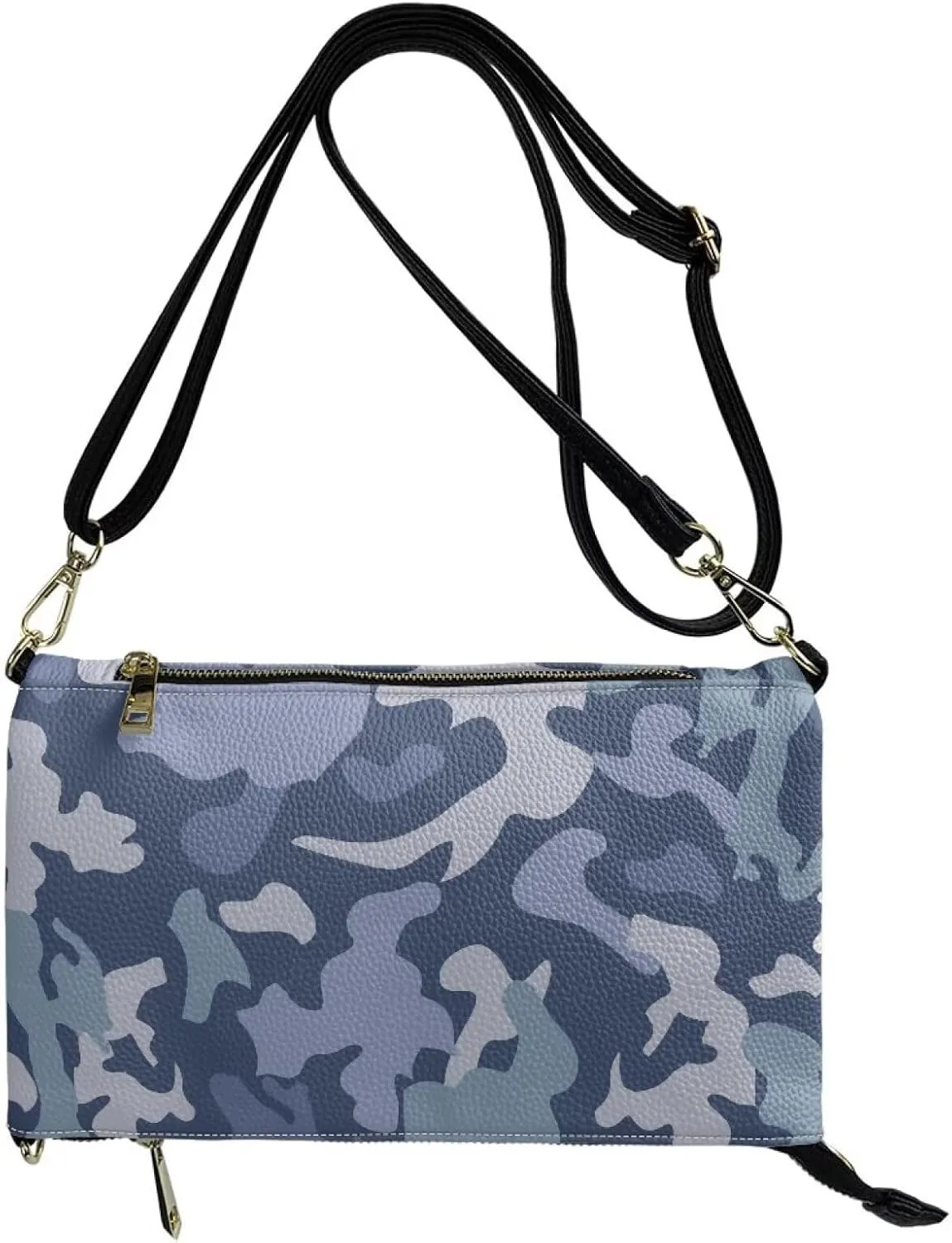 Clutch Purses for Women Leather Crossbody Shoulder Handbag with Removable Strap Waterproof Girls Party Bag