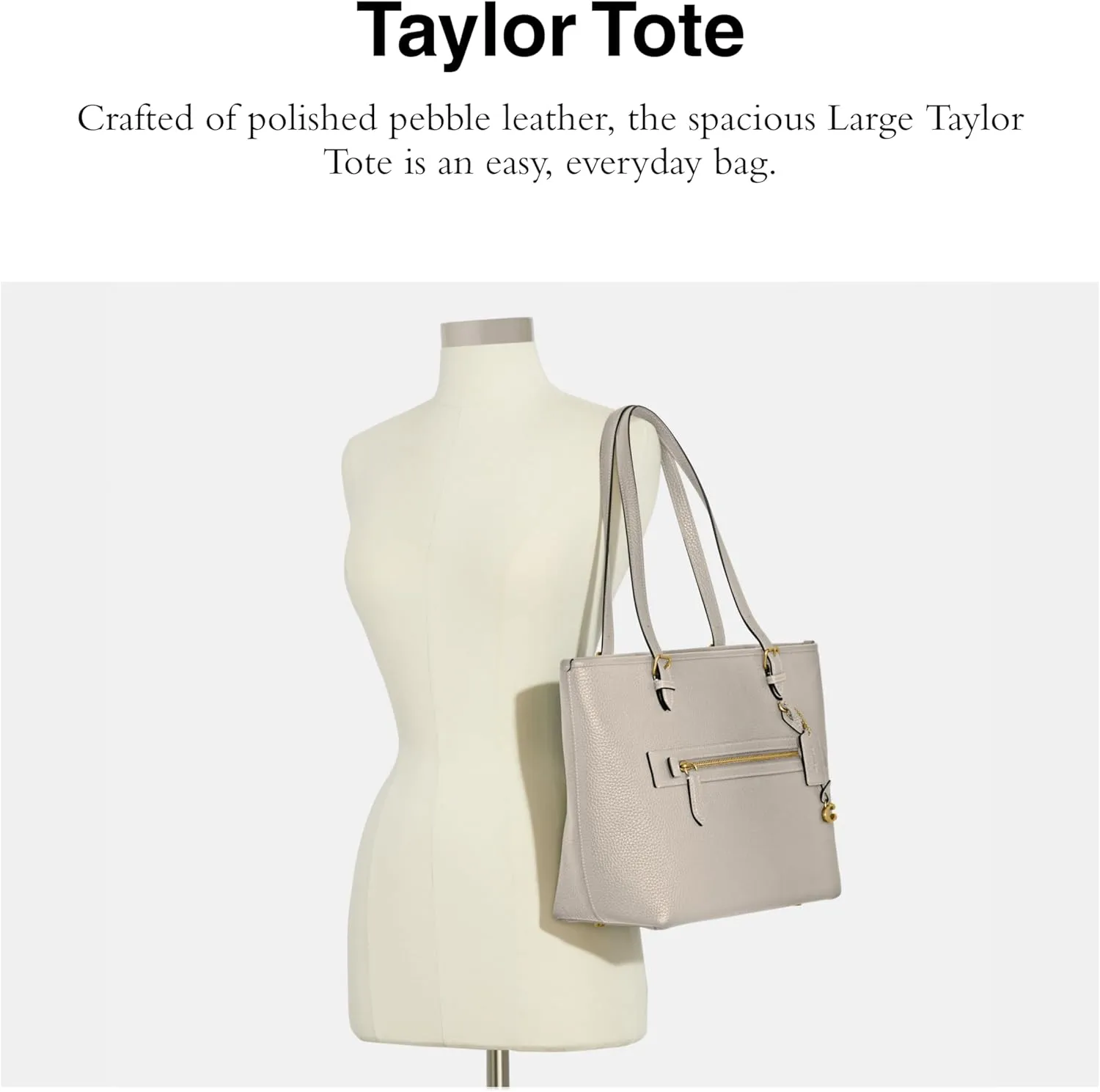 Coach Women's Polished Pebble Leather Taylor Tote