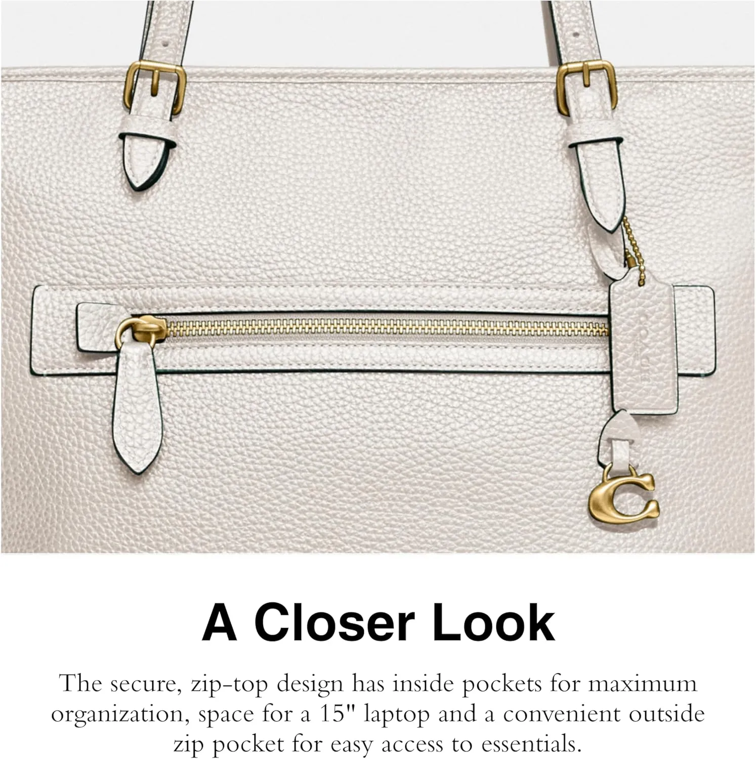 Coach Women's Polished Pebble Leather Taylor Tote