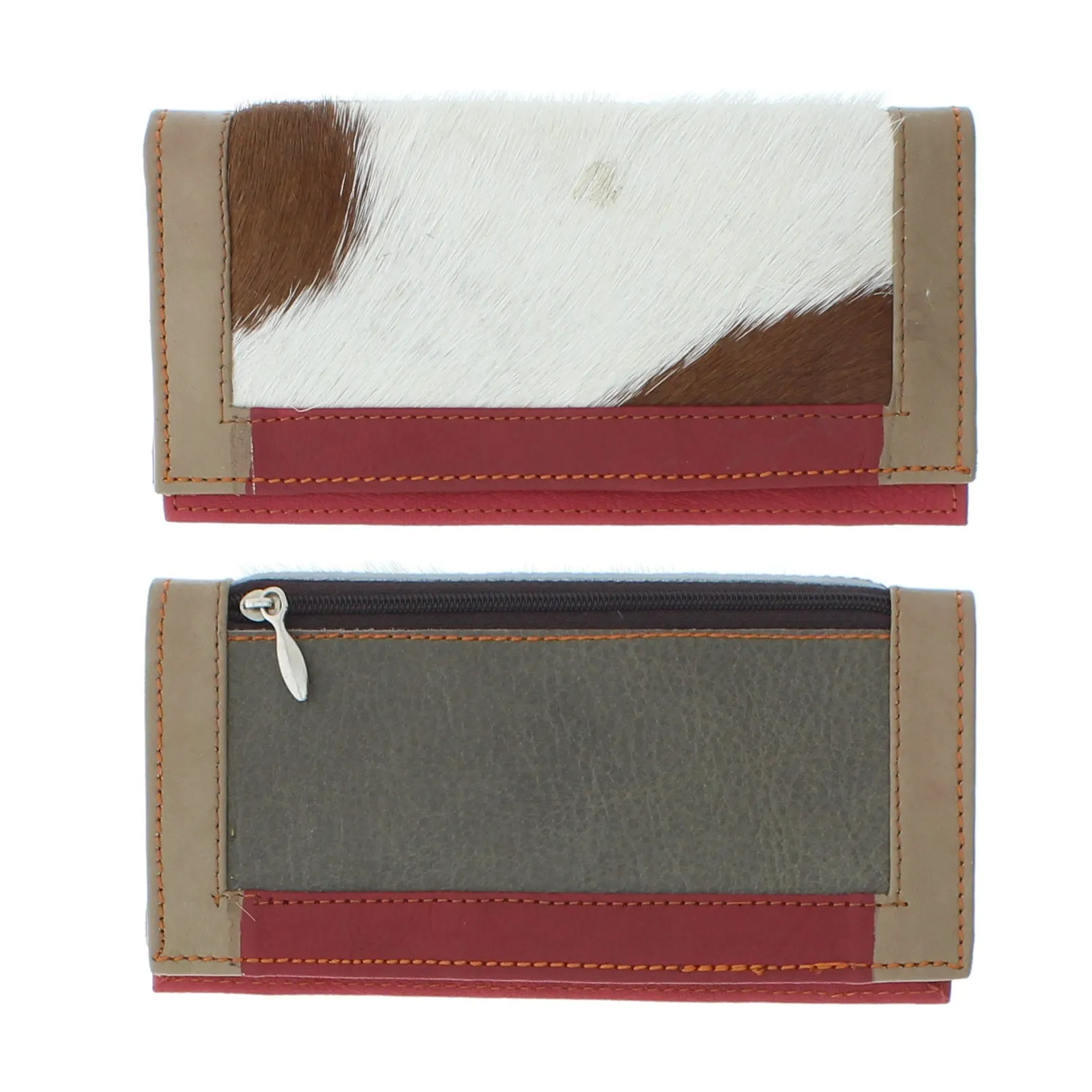 Colourful Animal Print Purse In Recycled Leather 09
