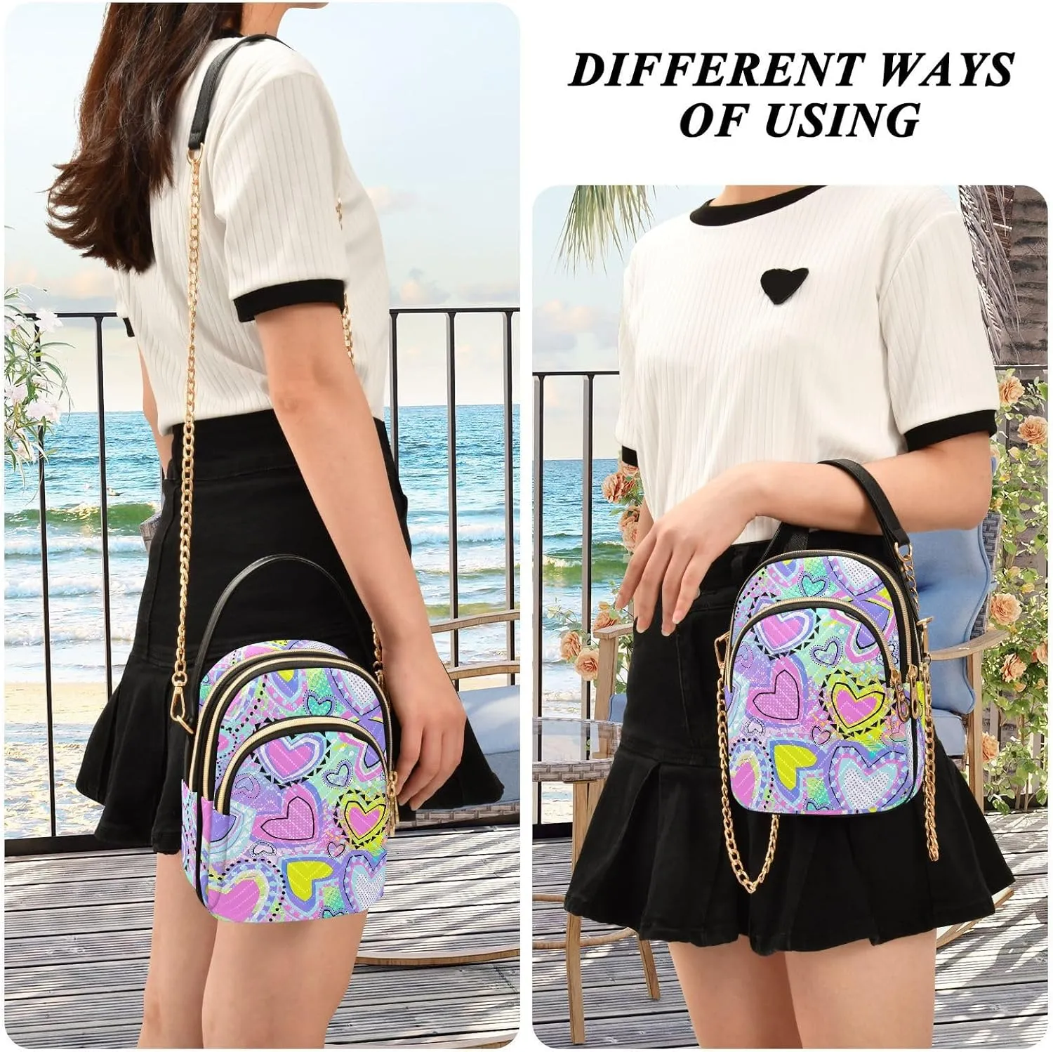 Cross Body Bag for Woman Travel, Womens Shoulder Bag Multi Pockets Handbags for Women, Womens Sling Bag