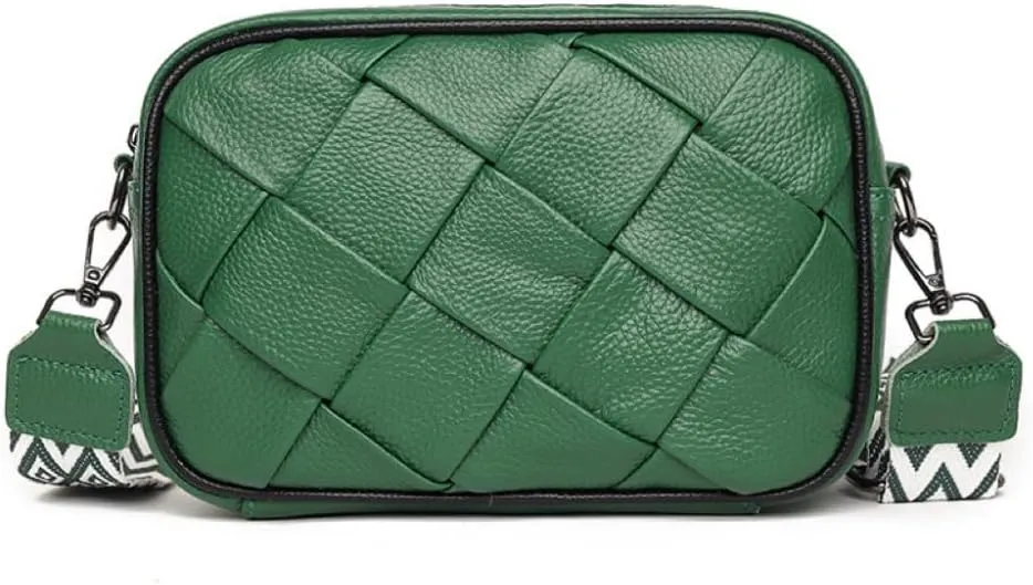 Crossbody Bags for Women Genuine Leather Purses Small Shoulder Handbags for Women Multipurpose Cross Body With Wide Strap
