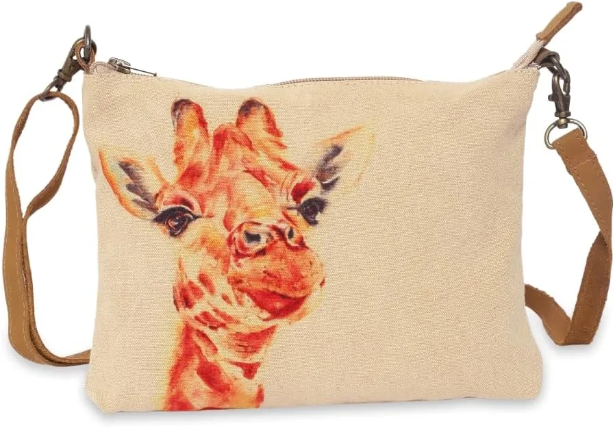 Crossbody Sling Bags - 8" x 10" Handcrafted Handbags, Cotton Canvas Purses