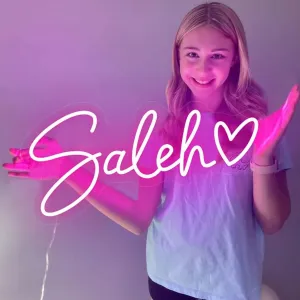 Custom Neon Signs, Neon Sign Customizable for Wall Decor, Personalized Large Neon Sign for Wedding Birthday Party Bar Business Salons Logo Neon Name Sign