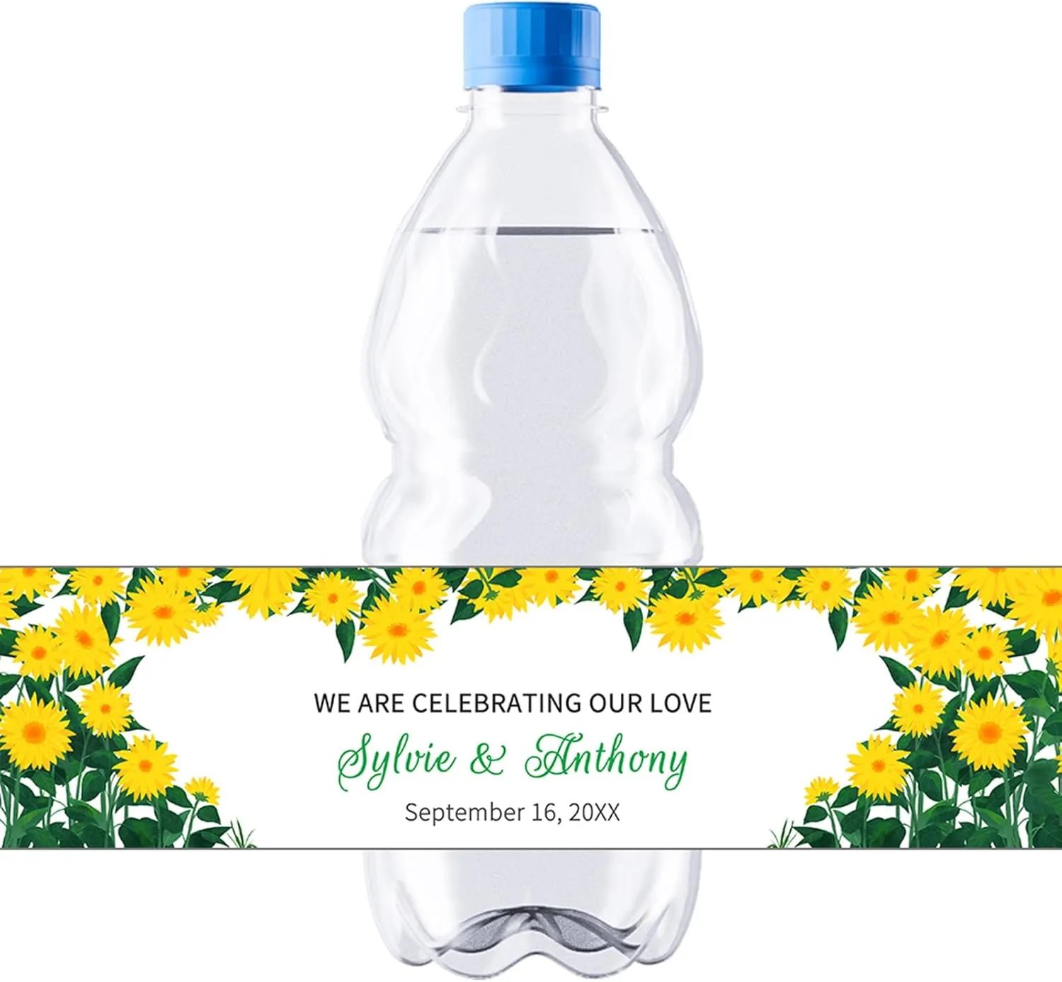 Custom Water Bottle Labels 25-1000 Pcs Wedding Water Bottle Wraps Custom Water Bottle Labels for Wedding Business Bridal Shower and Engagement Party (AG)