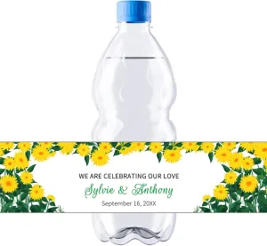 Custom Water Bottle Labels 25-1000 Pcs Wedding Water Bottle Wraps Custom Water Bottle Labels for Wedding Business Bridal Shower and Engagement Party (AG)