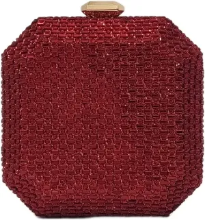 Cute Crystal Box Clutch Mini Rhinestone Handbags For Women Party Wedding Evening Bag