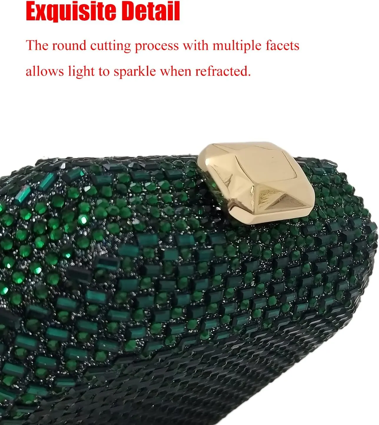 Cute Crystal Box Clutch Mini Rhinestone Handbags For Women Party Wedding Evening Bag