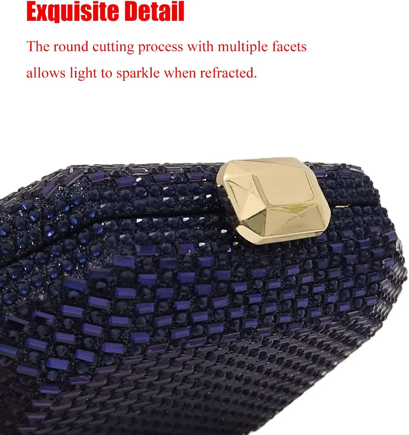 Cute Crystal Box Clutch Mini Rhinestone Handbags For Women Party Wedding Evening Bag
