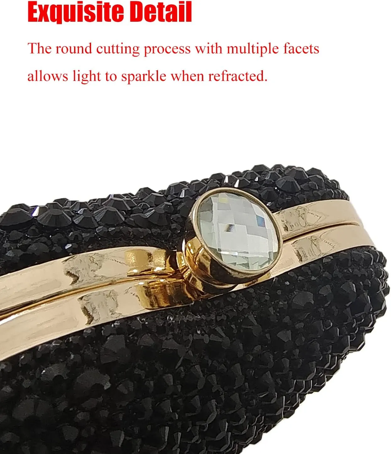 Cute Heart Shape Clutch Purse Mini Love Heart Rhinestone Wedding Handbag Party Women Purse