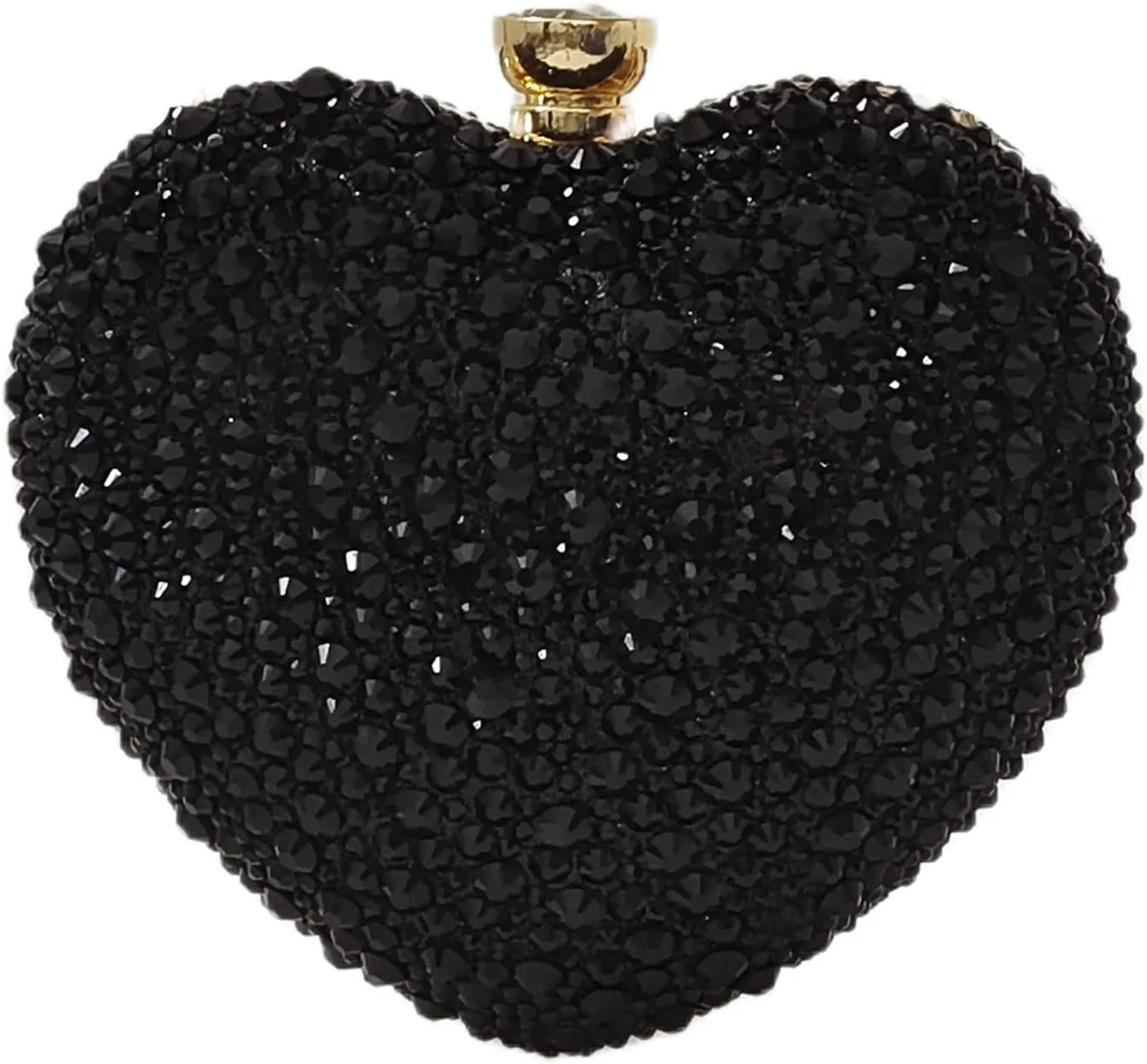 Cute Heart Shape Clutch Purse Mini Love Heart Rhinestone Wedding Handbag Party Women Purse