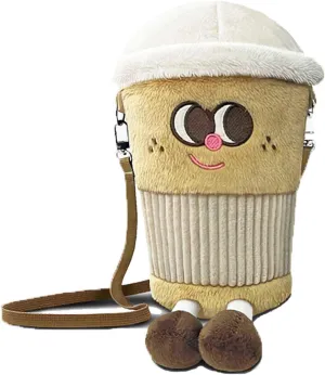 Cute Plush Girls Crossbody Bag for kids Cartoon Women Shoulder bag Plush Purses Kawaii Novelty Wallets Messenger Bag Gift for girls kids teens Removable strap