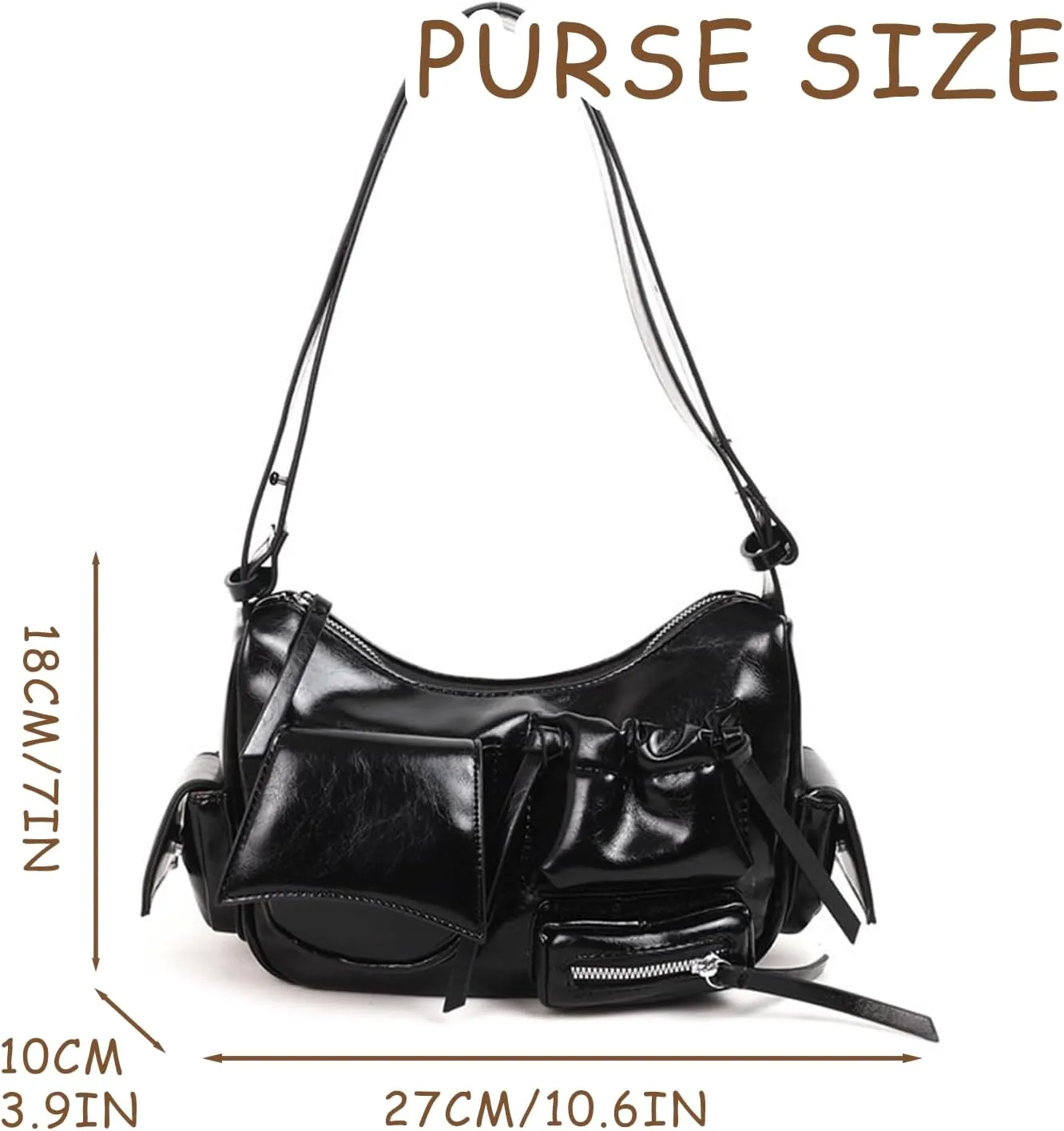 Cute Purse Retro Street Bag Y2k Edgy Streetwear Purses Classic Elegance Luxurious and Vintage Handbag