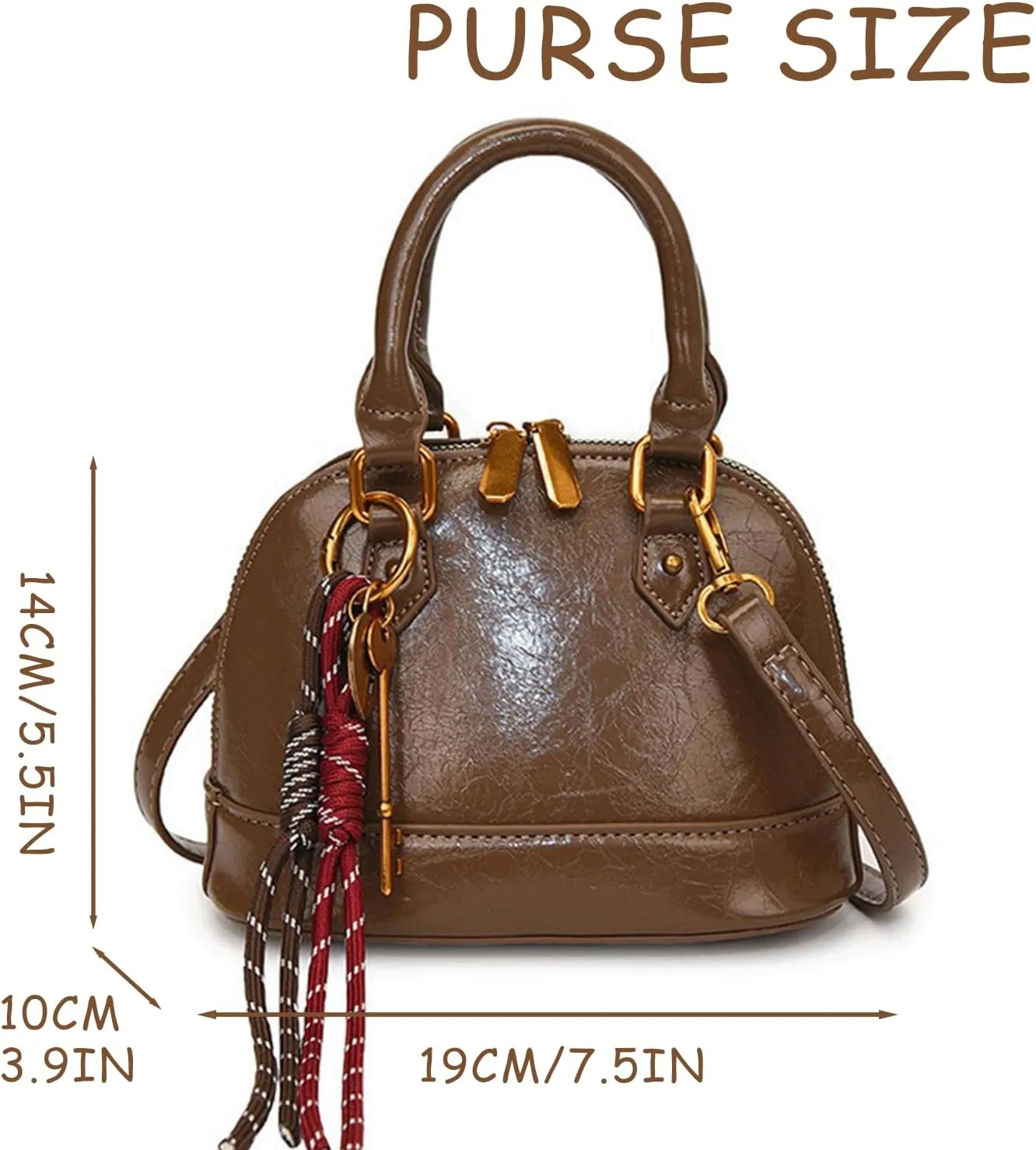 Cute Purse Small Saddle Bag Y2k Mini Purses Retro Classic Elegance Luxurious and French Vintage Handbag