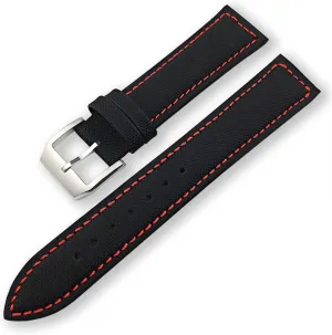 DASEB 20mm 21mm 22mm Black Nylon Fabric Wrist Watch Band Belt For IWC Mark LE PETIT PRINCE Spitfire watch Accessories