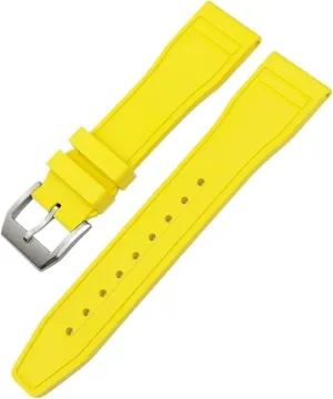 DASEB 22mm Soft Fluororubber FKM Watchbands 21mm 20mm For IWC Big Pilot Portofino Natural Rubber Watch Strap Tools