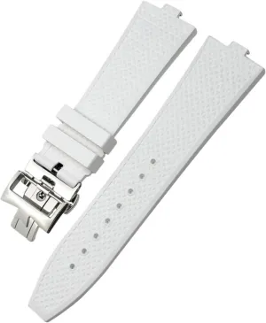 DASEB FKM Senior Fluorine Rubber Watchband For vacheron constantin 4500V 5500V 7900 Watch Strap vc Convex Mouth 7mm watch accessories
