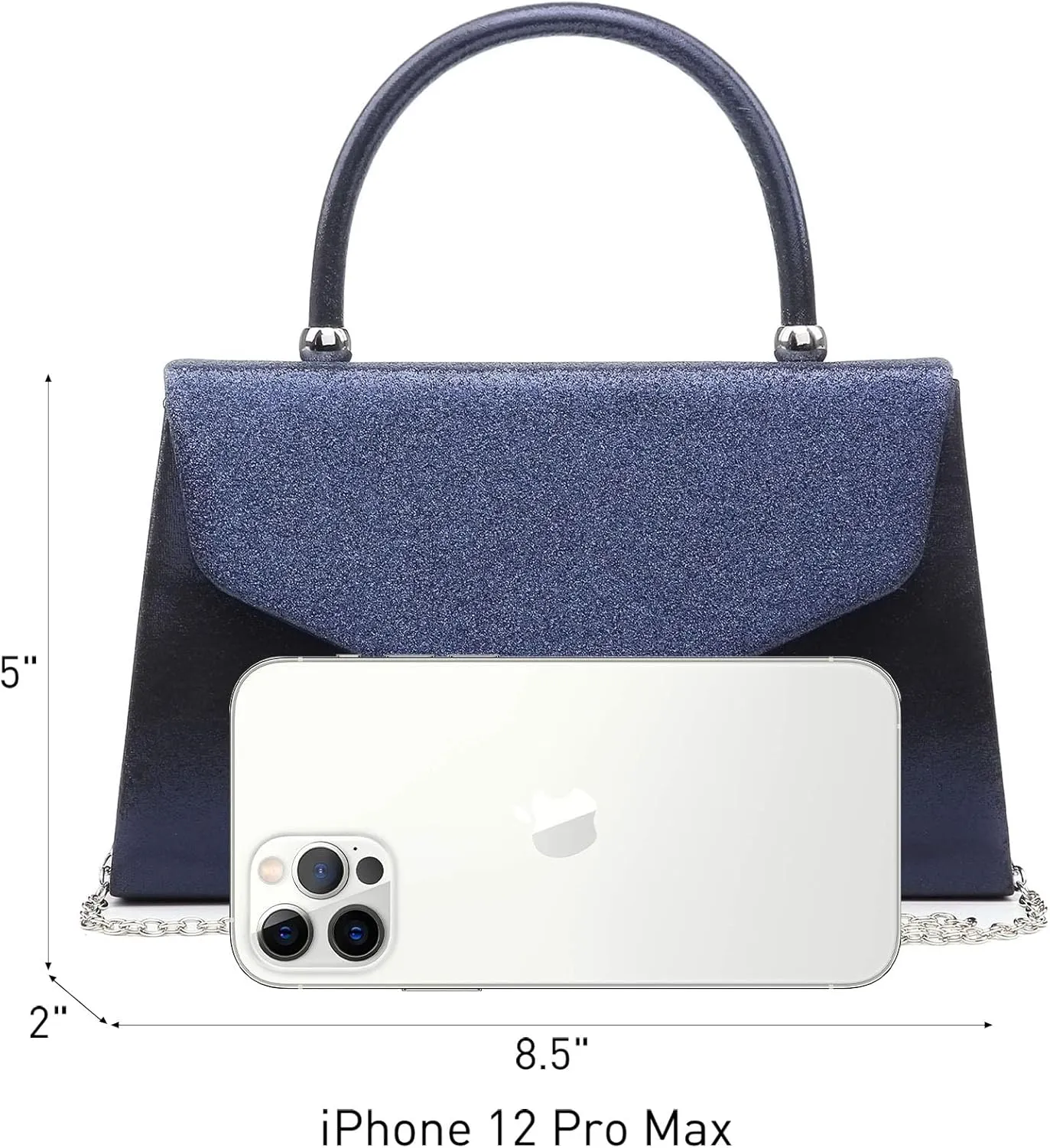Dasein Women's Evening Bag Party Clutches Wedding Purses Cocktail Prom Handbags with Frosted Glittering