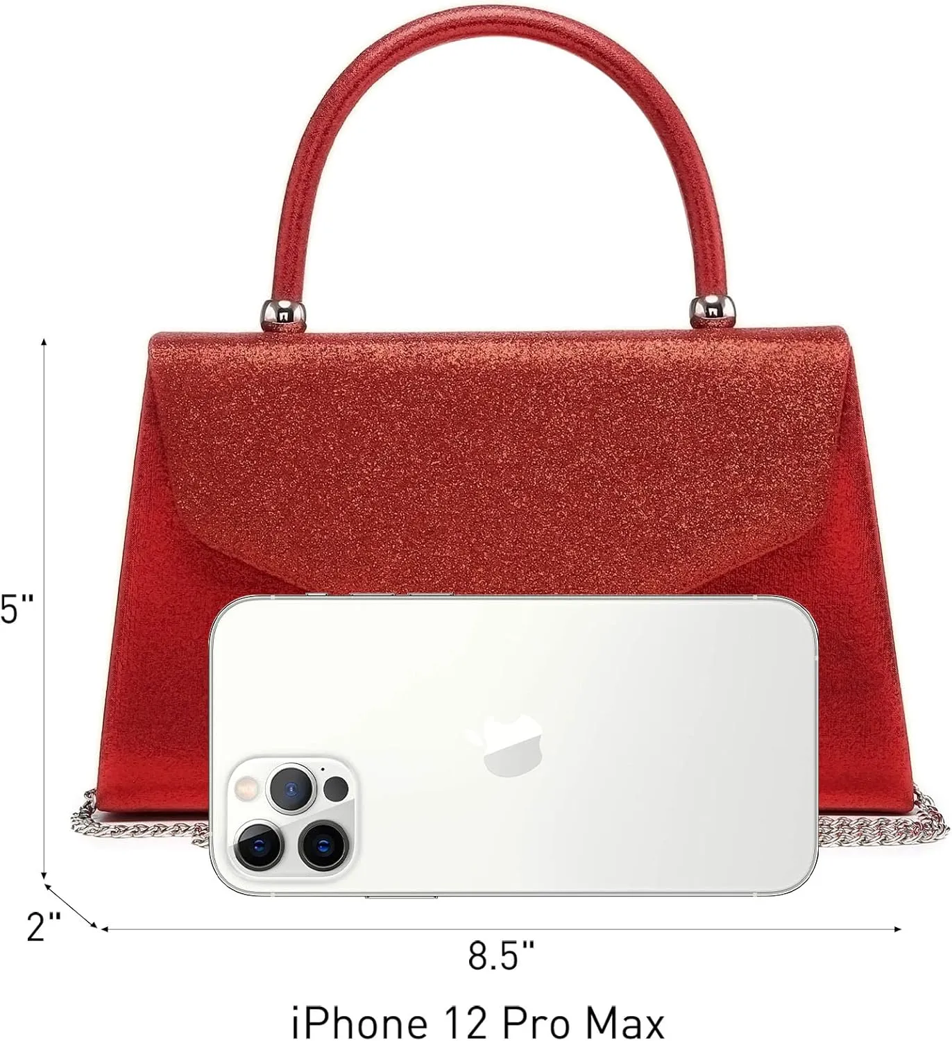 Dasein Women's Evening Bag Party Clutches Wedding Purses Cocktail Prom Handbags with Frosted Glittering
