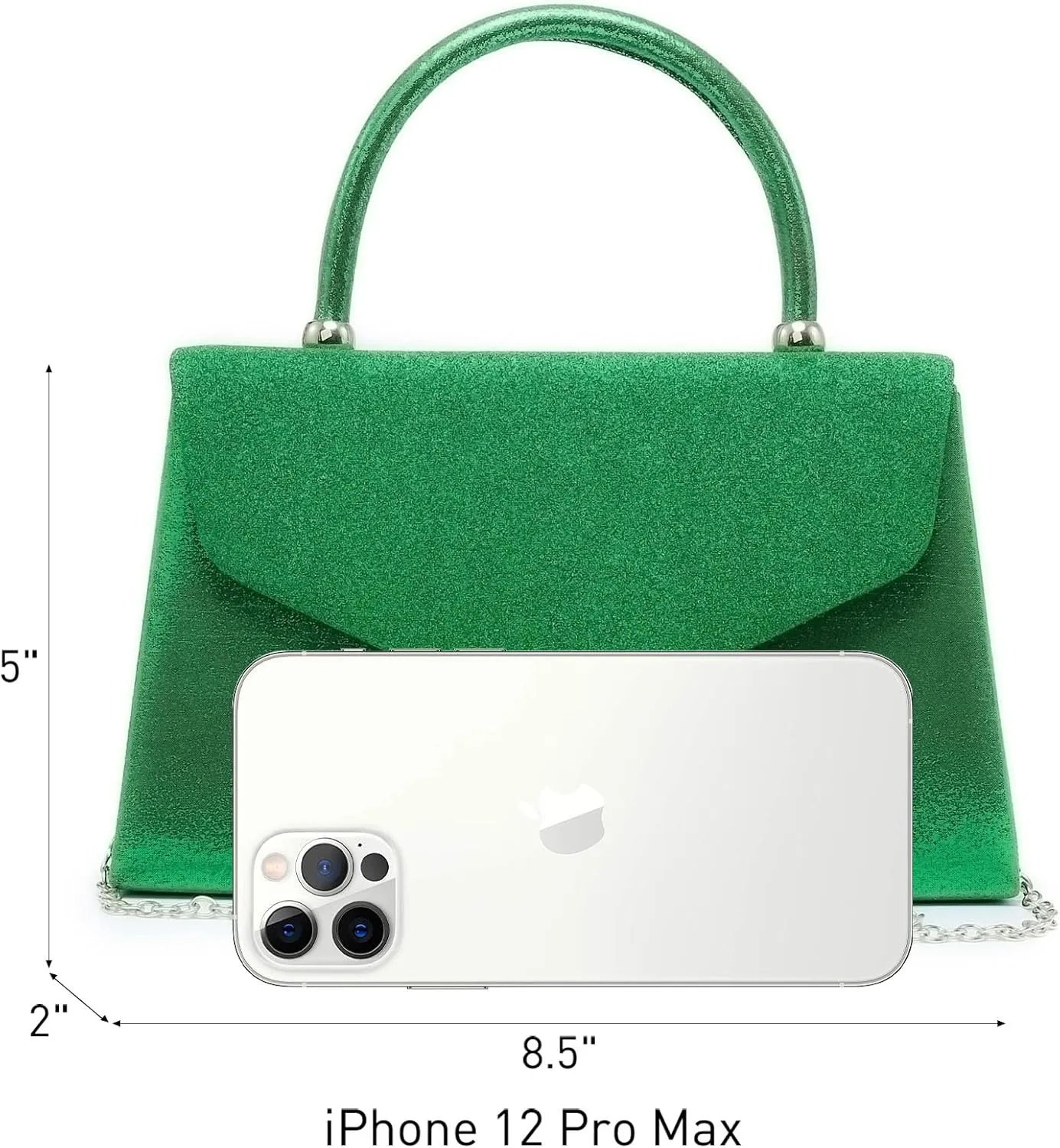 Dasein Women's Evening Bag Party Clutches Wedding Purses Cocktail Prom Handbags with Frosted Glittering
