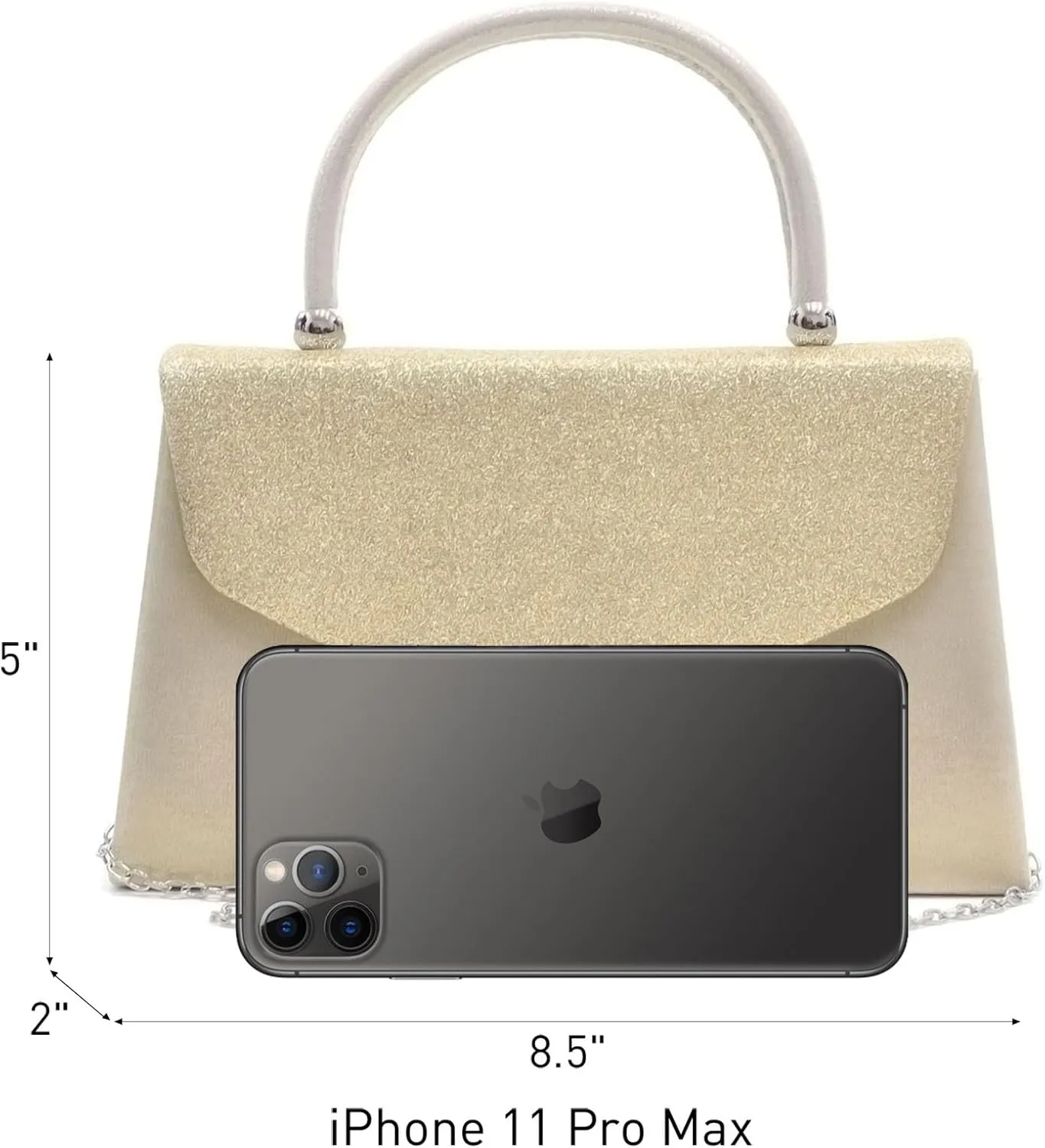 Dasein Women's Evening Bag Party Clutches Wedding Purses Cocktail Prom Handbags with Frosted Glittering
