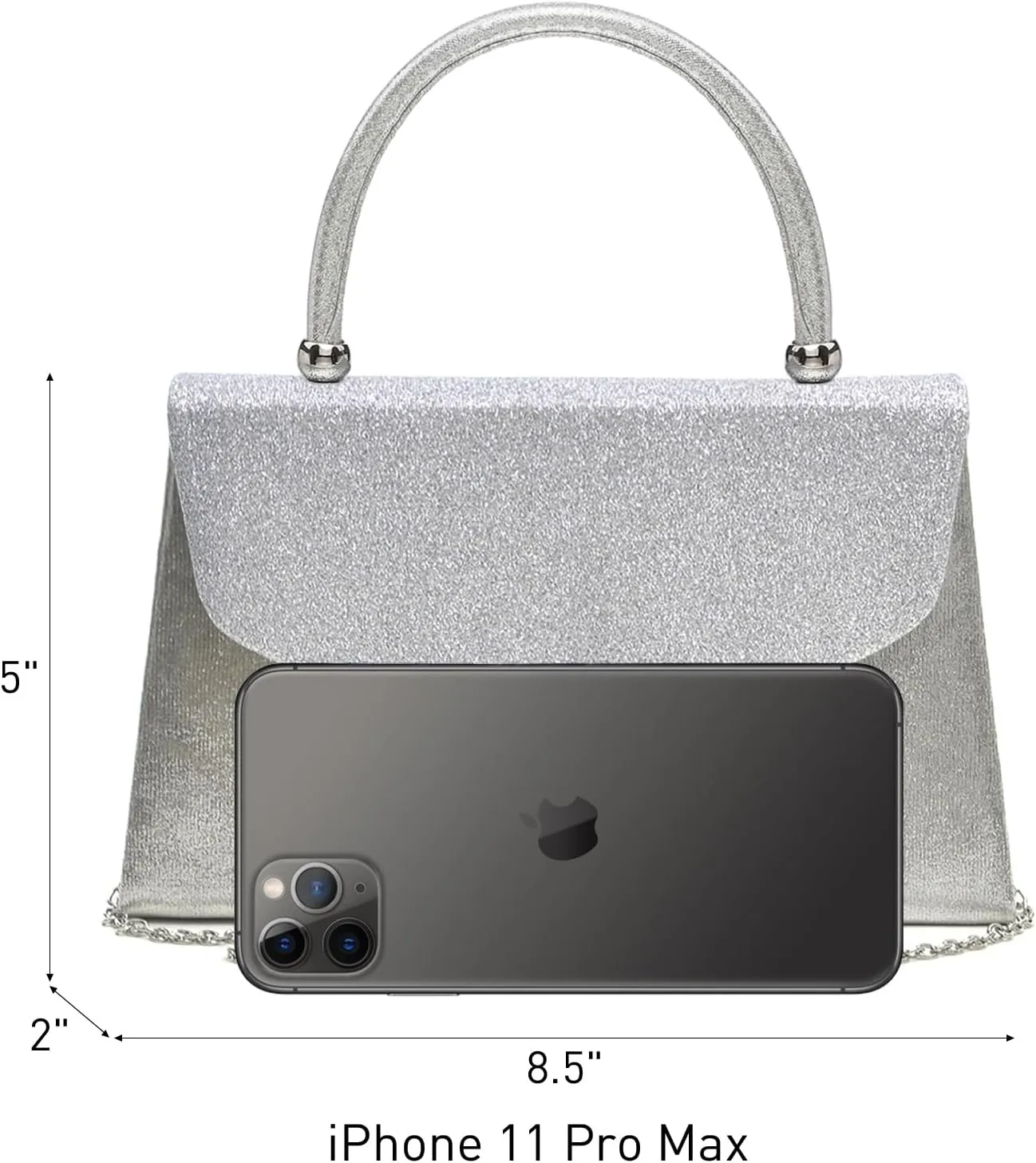 Dasein Women's Evening Bag Party Clutches Wedding Purses Cocktail Prom Handbags with Frosted Glittering