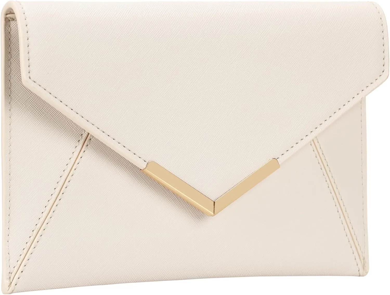 Dexmay Women Envelope Clutch Handbag Medium Saffiano Leather Foldover Clutch Purse