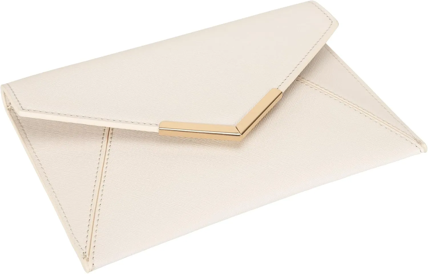 Dexmay Women Envelope Clutch Handbag Medium Saffiano Leather Foldover Clutch Purse