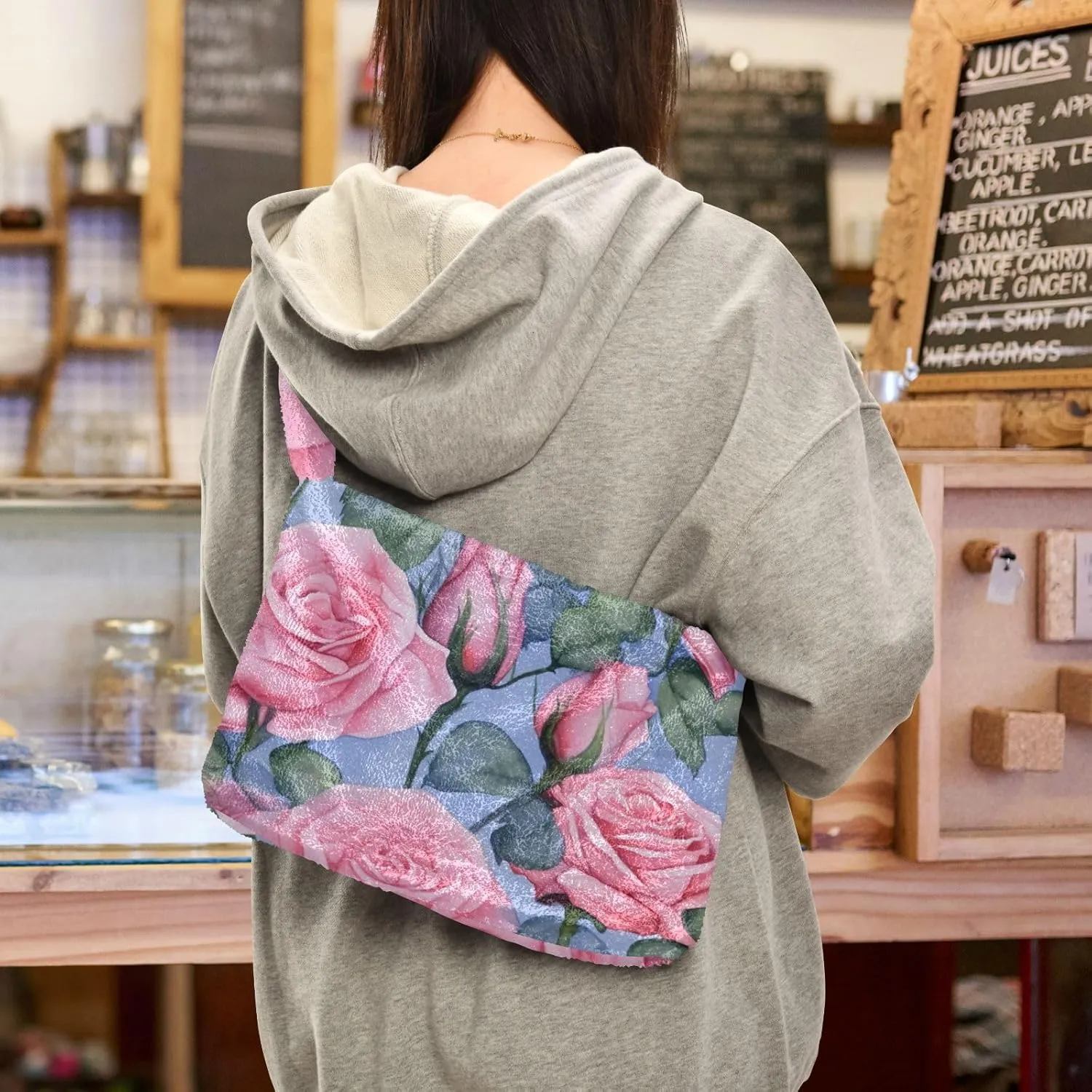 Dinosaurs Cute Plush Tote Bag, Purses for Women Shoulder Bag, Womens Outdoor Bag