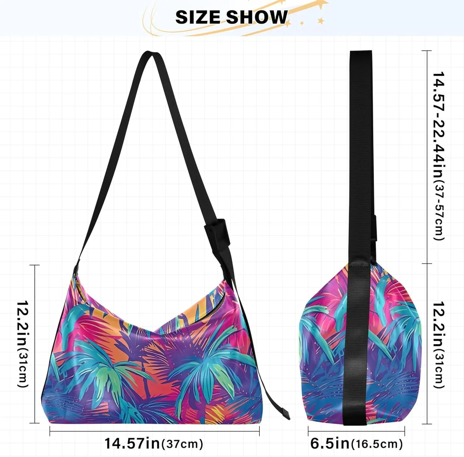 Dinosaurs Tropical Green Leaf Soft PU Leather Hobo Bags Women's Large Purse Design Leaf Print Women Hobo Purse