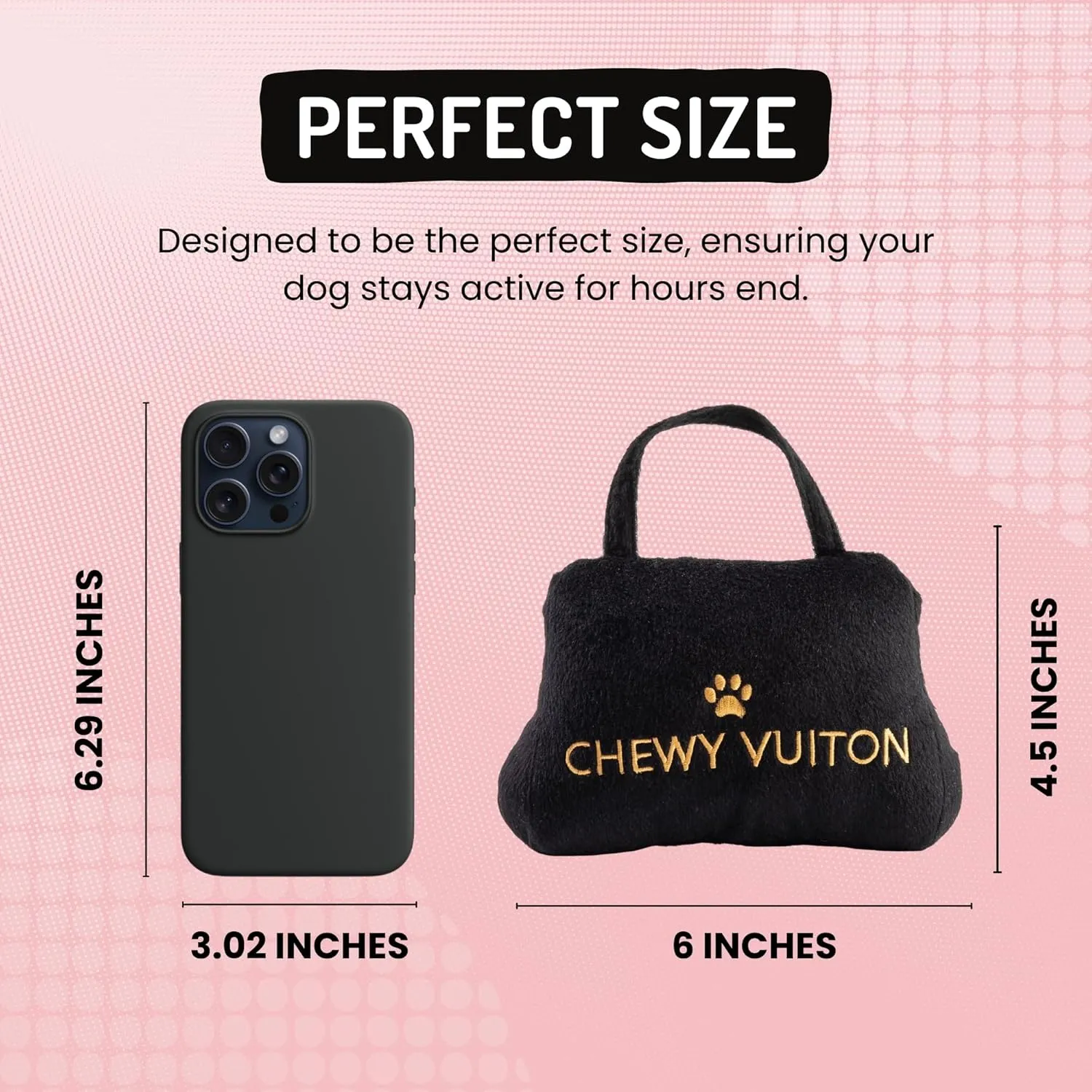 Dog Diggin Designs Runway Pup Collection | Unique Squeaky Parody Plush Dog Toys – Haute Couture Purses & Handbags