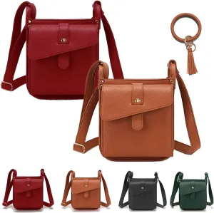 Dollver Crossbody Purse, Dollver Unique Design Crossbody Leather Bag, Crossbody Handbag for Women with Adjustable Strap