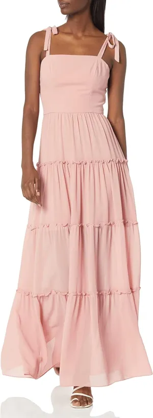 Dress the Population Women's Adonia Fit and Flare Maxi Dress