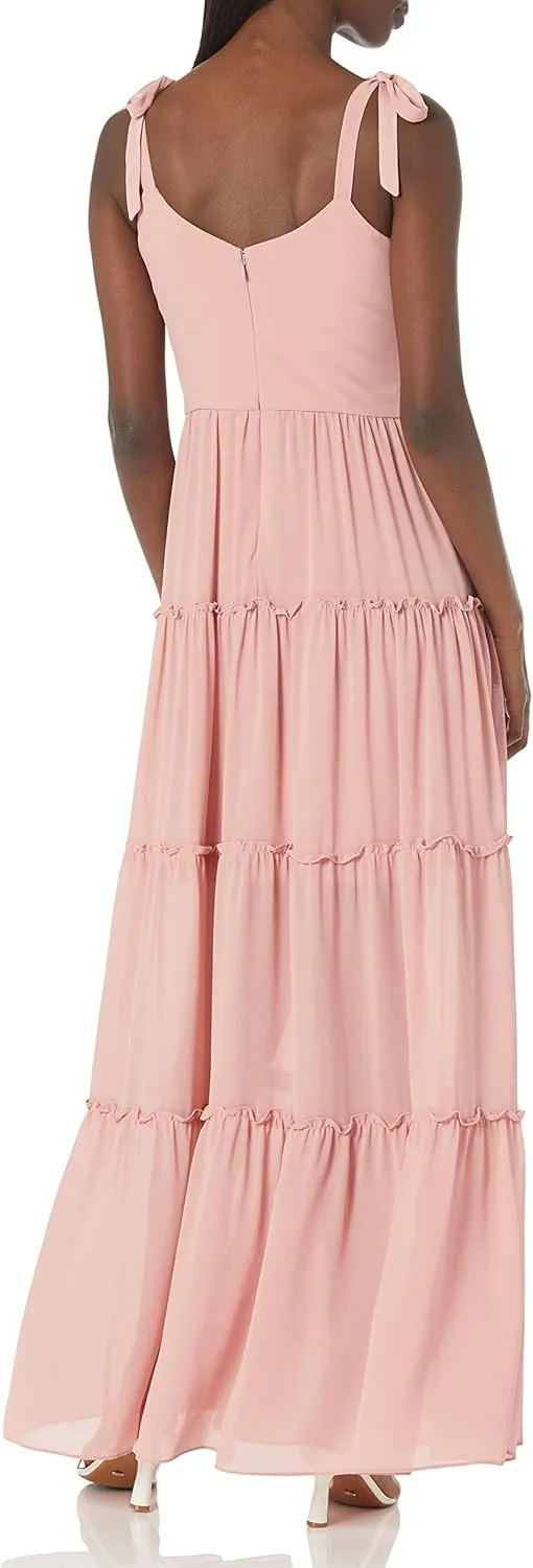 Dress the Population Women's Adonia Fit and Flare Maxi Dress