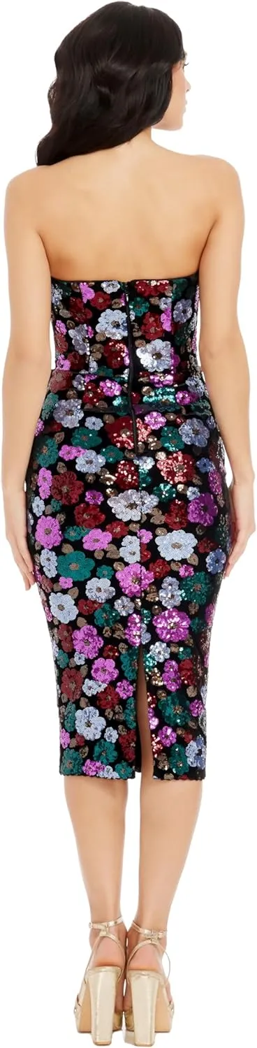 Dress the Population Women's Erica Bodycon Midi Dress