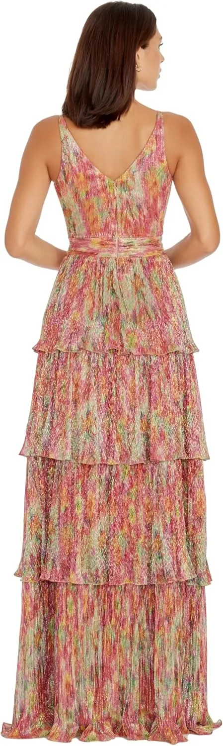 Dress the Population Women's Lorain Fit and Flare Maxi Dress