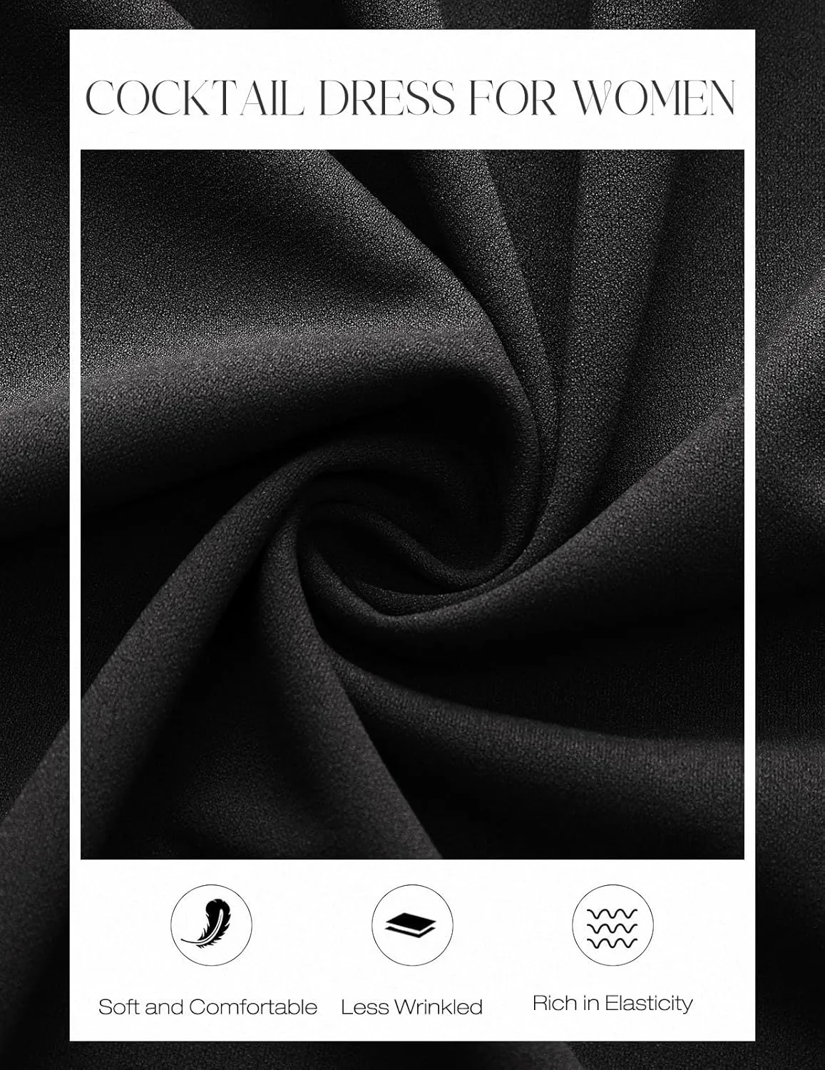 DRESSTELLS Cocktail Dress 2025, Long Bell Sleeves & V-Neck, Formal Bridesmaid Prom Dresses for Party