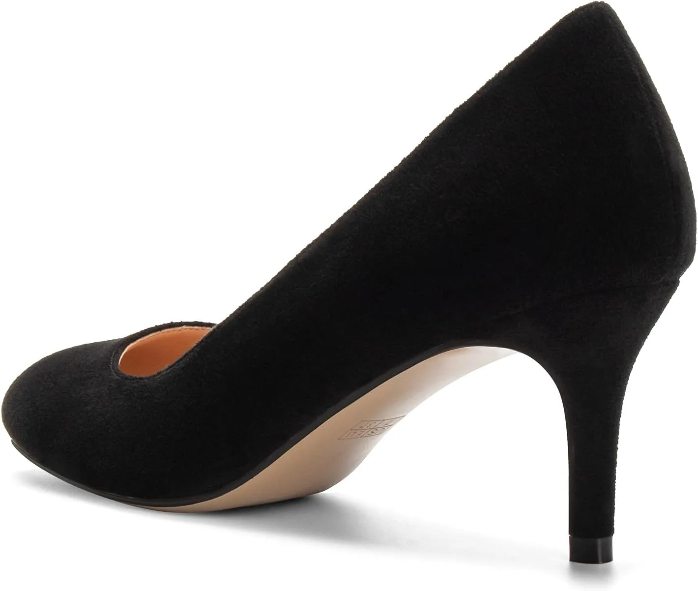 Eldof Women Kitten Heel Pumps - Round Toe 6.5cm Mid-Heel Court Shoes for Wedding, Party, Office