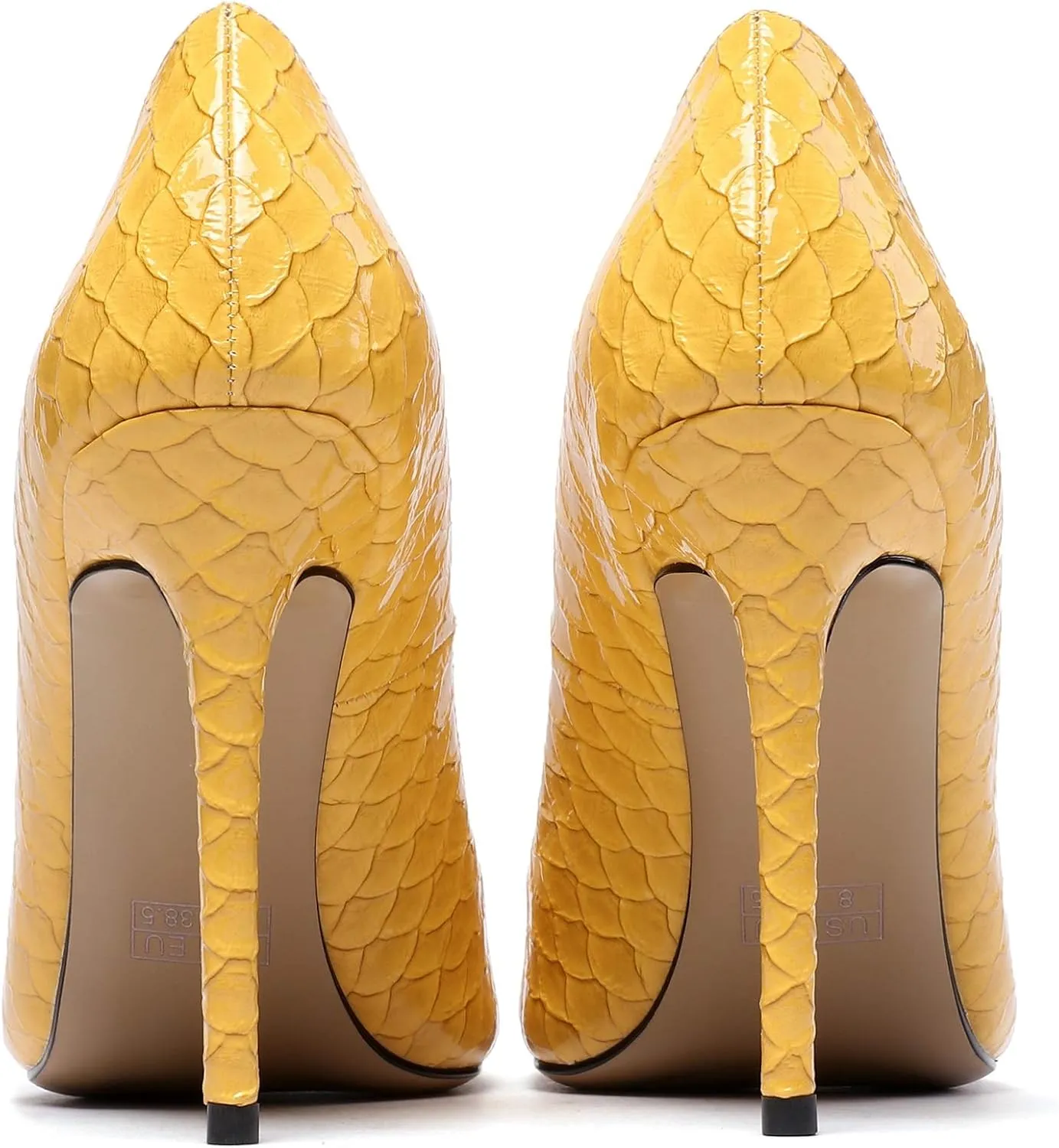 Eldof Women's Classic Dress Pumps Shoes, Sexy Pointed Toe 4" Stiletto High Heels, Office Formal Slip On Size 5-13