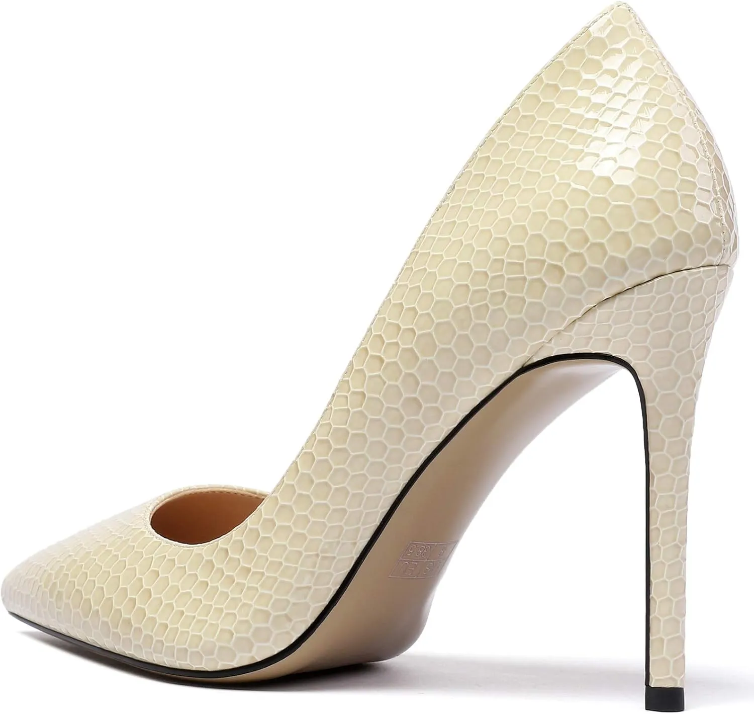 Eldof Women's Classic Dress Pumps Shoes, Sexy Pointed Toe 4" Stiletto High Heels, Office Formal Slip On Size 5-13