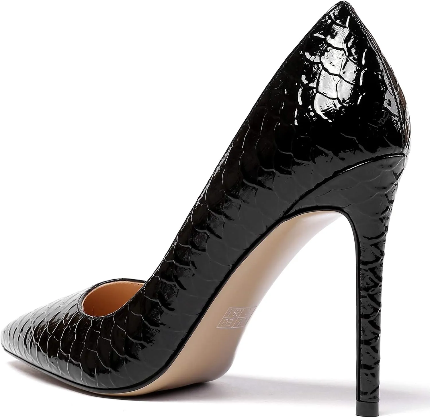 Eldof Women's Classic Dress Pumps Shoes, Sexy Pointed Toe 4" Stiletto High Heels, Office Formal Slip On Size 5-13