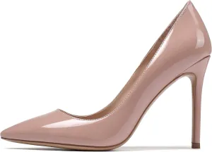 Eldof Women's Classic Dress Pumps Shoes, Sexy Pointed Toe 4" Stiletto High Heels, Office Formal Slip On Size 5-13